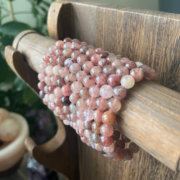 overthemoon2020 Jewelry - Strawberry Quartz Bracelet